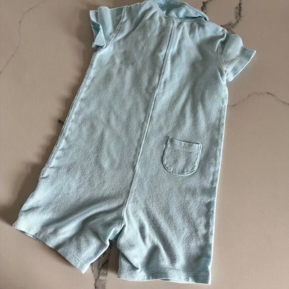 Janie and Jack Blue Flamingo Romper - 18-24 Months - Picture 6 of 6